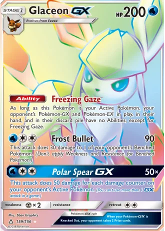 Glaceon GX #159 — Ultra Prism