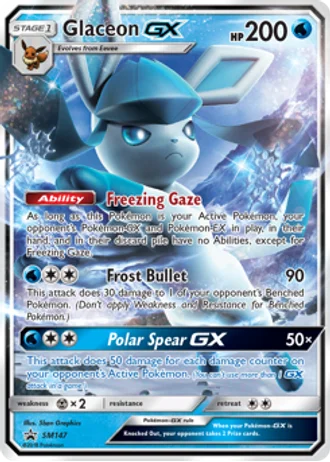 Glaceon GX SM147 — Sun & Moon Promos