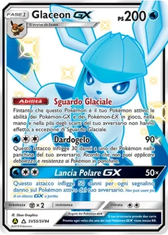 Glaceon GX SV55/94 — Tesoro Cromatico (Destino Sfuggente)