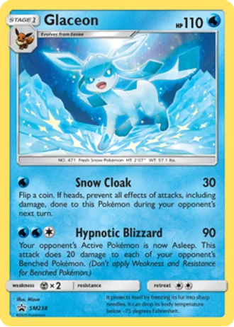 Glaceon SM238 — Sun & Moon Promos