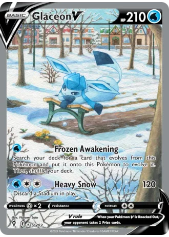 Glaceon V #175/203 — Evolving Skies
