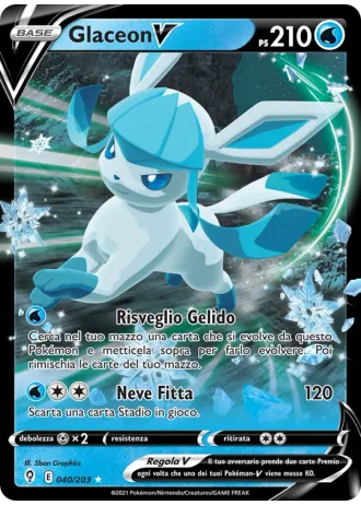 Glaceon V #40/203 — Evoluzioni Eteree