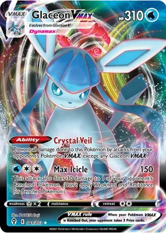 Glaceon VMAX #041/203 — Holiday Calendar 2023