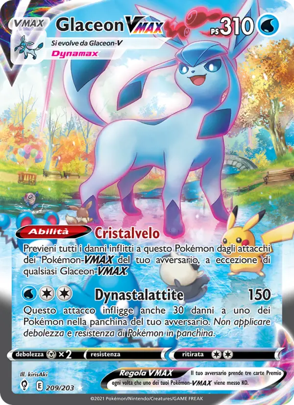 Glaceon VMAX #209 — Evoluzioni Eteree