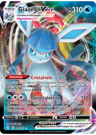 Glaceon VMAX #41 — Evoluzioni Eteree