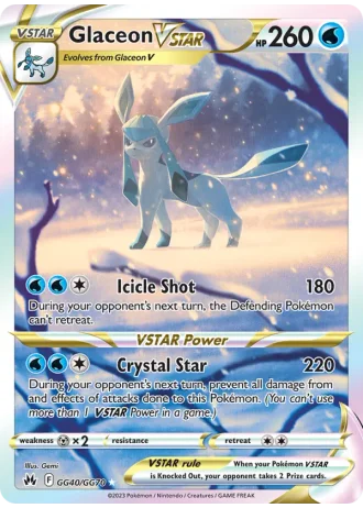 Glaceon VSTAR GG40/70 — Galarian Gallery (Crown Zenith)