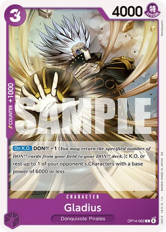 Gladius (OP14-062) — The Azure Sea's Seven (OP14-EB04)