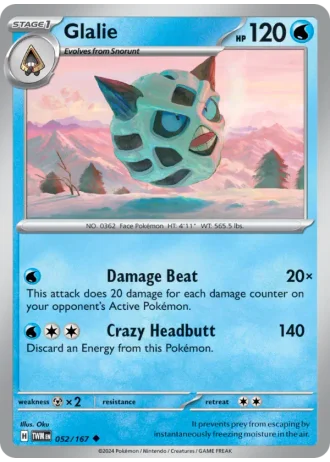 Glalie #052/167 — Twilight Masquerade