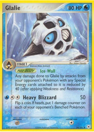 Glalie #34/101 — Hidden Legends