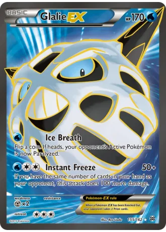 Glalie EX #155/162 — BREAKthrough