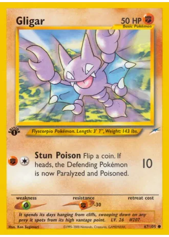 Gligar #67/105 — Neo Destiny