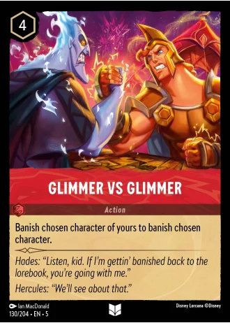 Glimmer vs Glimmer #130/204 — Shimmering Skies