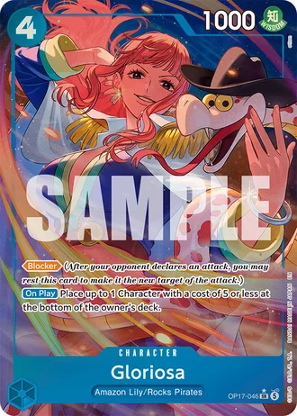 Gloriosa (OP17-046) (Alternative Art) — The World's Strongest Warriors (OP17)