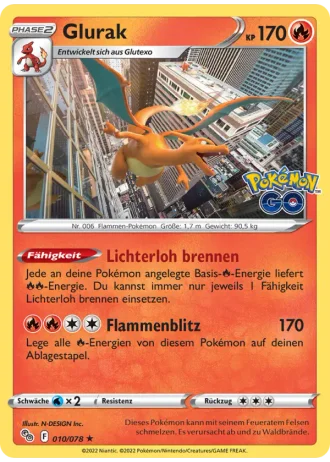 Glurak #010/78 — Pokémon GO