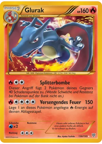 Glurak #136/135 — Plasma-Sturm