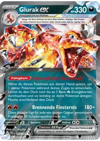 Glurak ex #054/91 — Paldeas Schicksale
