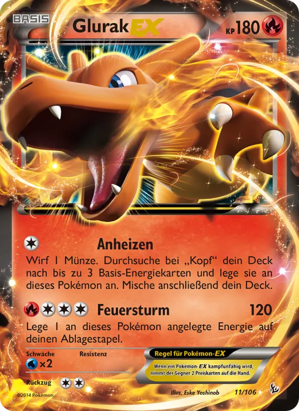 Glurak EX #11 — Flammenmeer