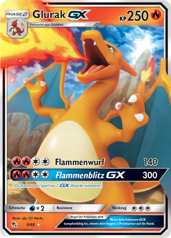 Glurak GX #9 — Verborgenes Schicksal