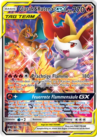 Glurak & Rutena GX SM230 — Sonne & Mond Promos