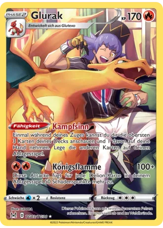 Glurak TG03/30 — Trainergalerie (Verlorener Ursprung)