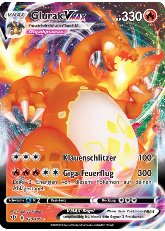 Glurak VMAX #20 — Flammende Finsternis