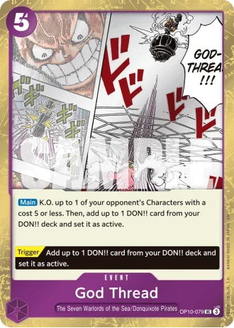God Thread (OP10-079) (Pirate Foil) — One Piece Card The Best Vol.2(PRB02)
