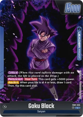Goku Black  FB01-035 — Awakened Pulse (FB01)