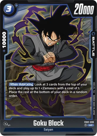 Goku Black FB02-039 — Blazing Aura (FB02)