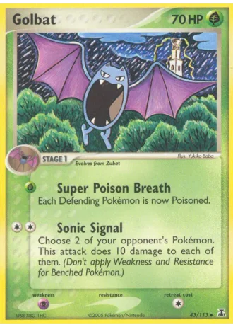 Golbat #43/113 — EX Specie Delta