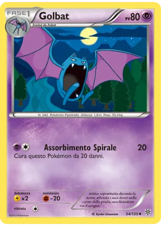 Golbat #54/135 — Uragano Plasma