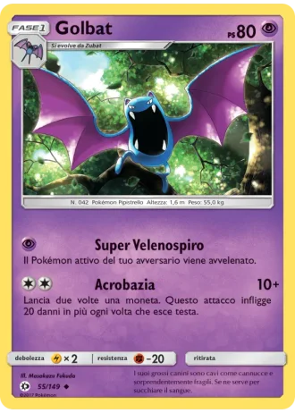 Golbat #55/149 — Sole e Luna