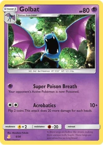 Golbat #6 — SM trainer Kit (Alolan Raichu)