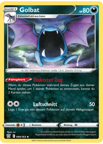 Golbat #90/163 — Kampfstile