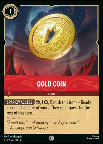 Gold Coin #133/204 — Azurite Sea
