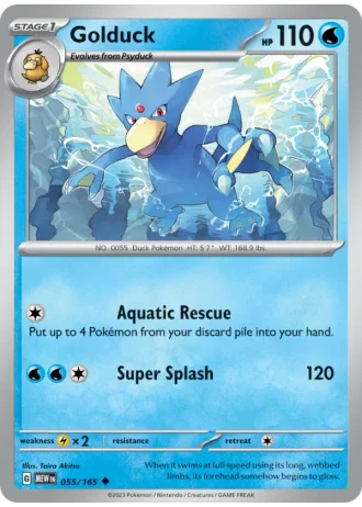 Golduck #055/165 — 151