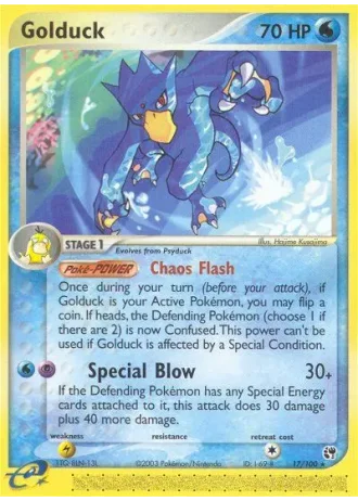 Golduck #17/100 — EX Tempesta di Sabbia