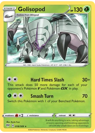 Golisopod #18/189 — Darkness Ablaze