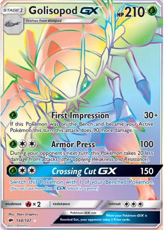 Golisopod GX #148 — Burning Shadows