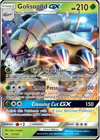 Golisopod GX #17 — Burning Shadows