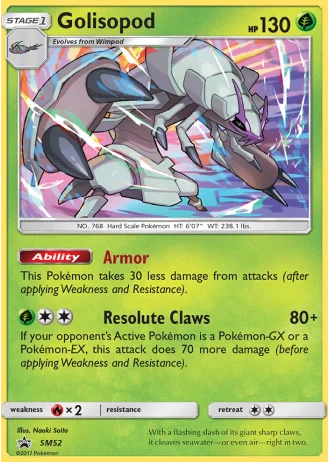Golisopod SM52 — Sun & Moon Promos