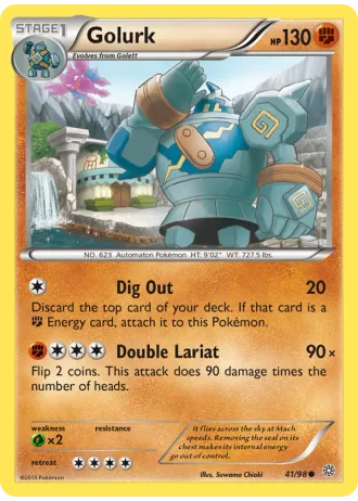Golurk #41/98 — Ancient Origins