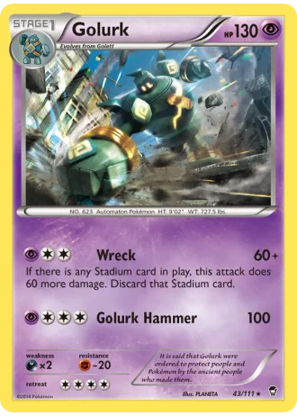 Golurk #43/111 — Furious Fists