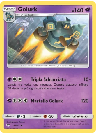 Golurk #44/73 — Leggende Iridescenti