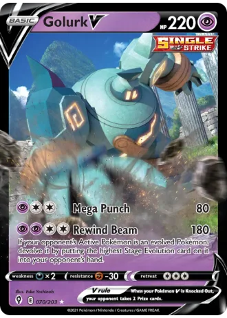 Golurk V #70/203 — Evolving Skies
