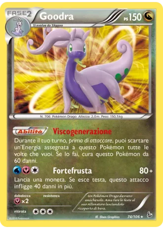 Goodra #74/106 — Fuoco Infernale