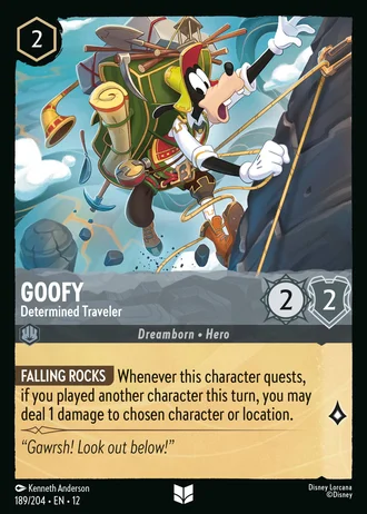 Goofy - Determined Traveler #189/257 — Wilds Unknown