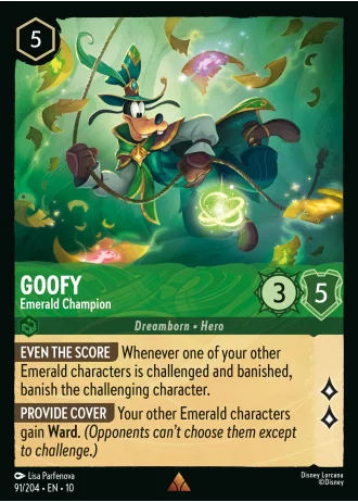 Goofy - Emerald Champion #91/204 — Whispers in the Well