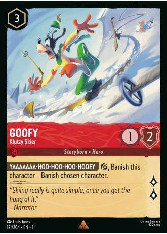 Goofy - Klutzy Skier #121/204 — Winterspell