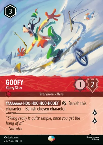 Goofy - Klutzy Skier #216/204 — Winterspell