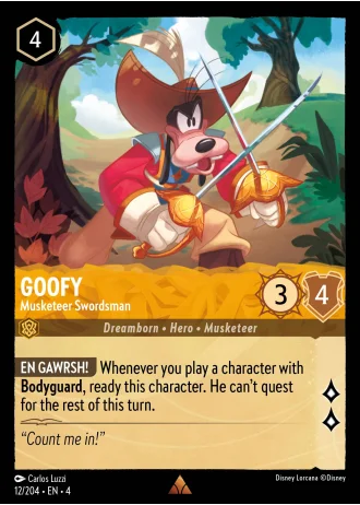 Goofy - Musketeer Swordsman #12/204 — Ursula's Return
